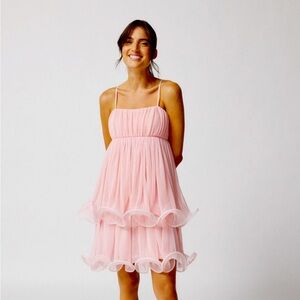 Urban Outfitters Luna Tiered Babydoll Mini Dress size XS
